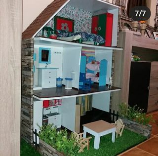 casa de barbie hecha a mano