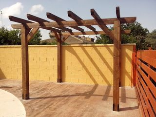 Pergola de madera