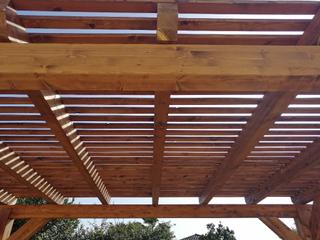Pergola de madera