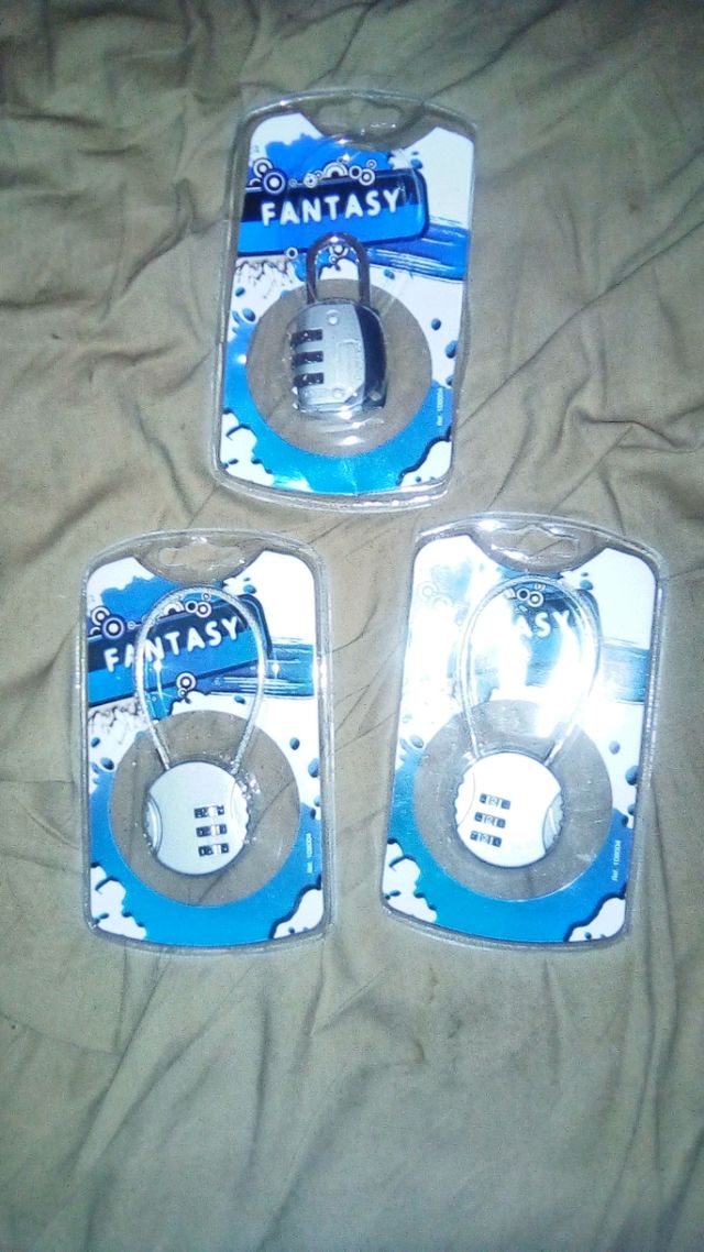 Cupcake (identificador de maleta) y candados