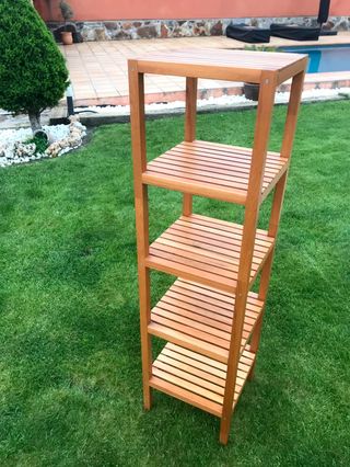 Estanterias de madera baño de segunda mano en WALLAPOP