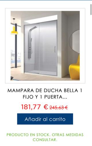 Mamparas de baño en stock Envío gratis!934481768