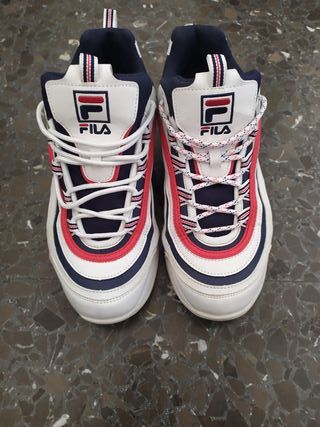 zapatillas fila con caña
