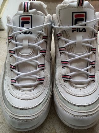 zapatillas fila con caña