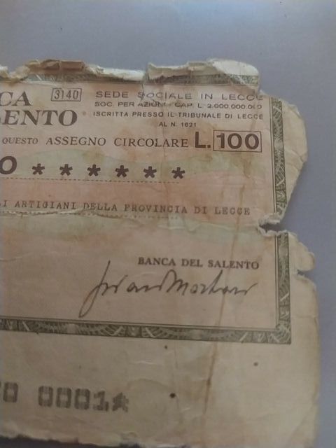 Billetes antiguos italianos