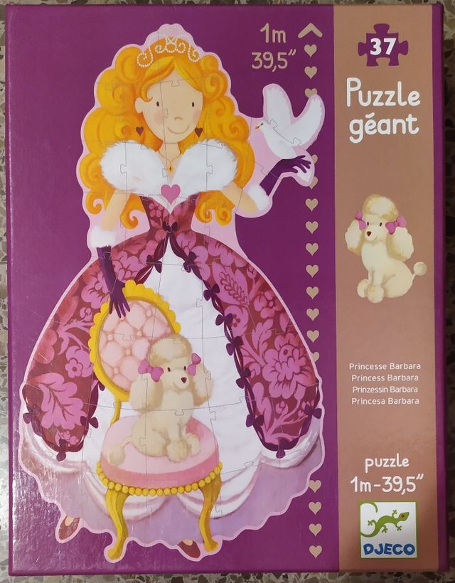 Puzzle gigante de princesa Djeco con 3 versiones