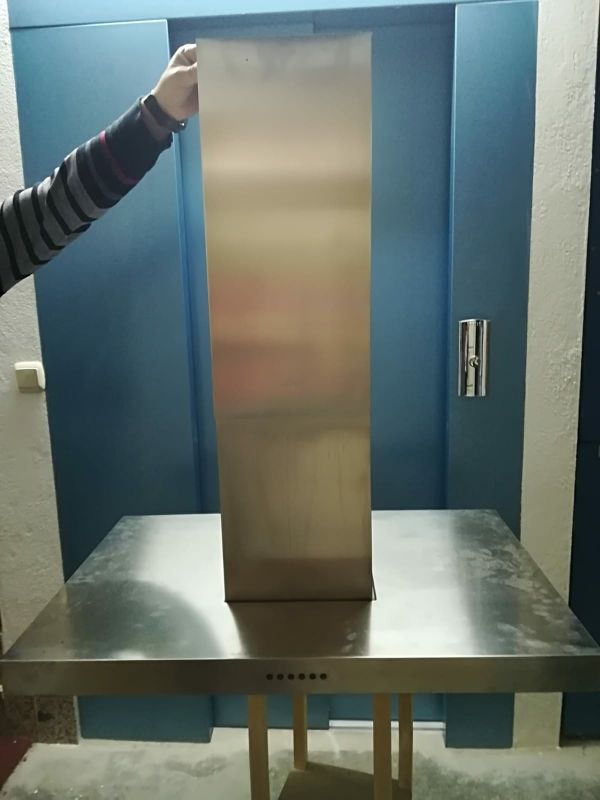 campana extractora decorativa de isla