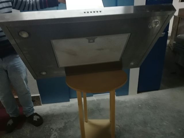 campana extractora decorativa de isla