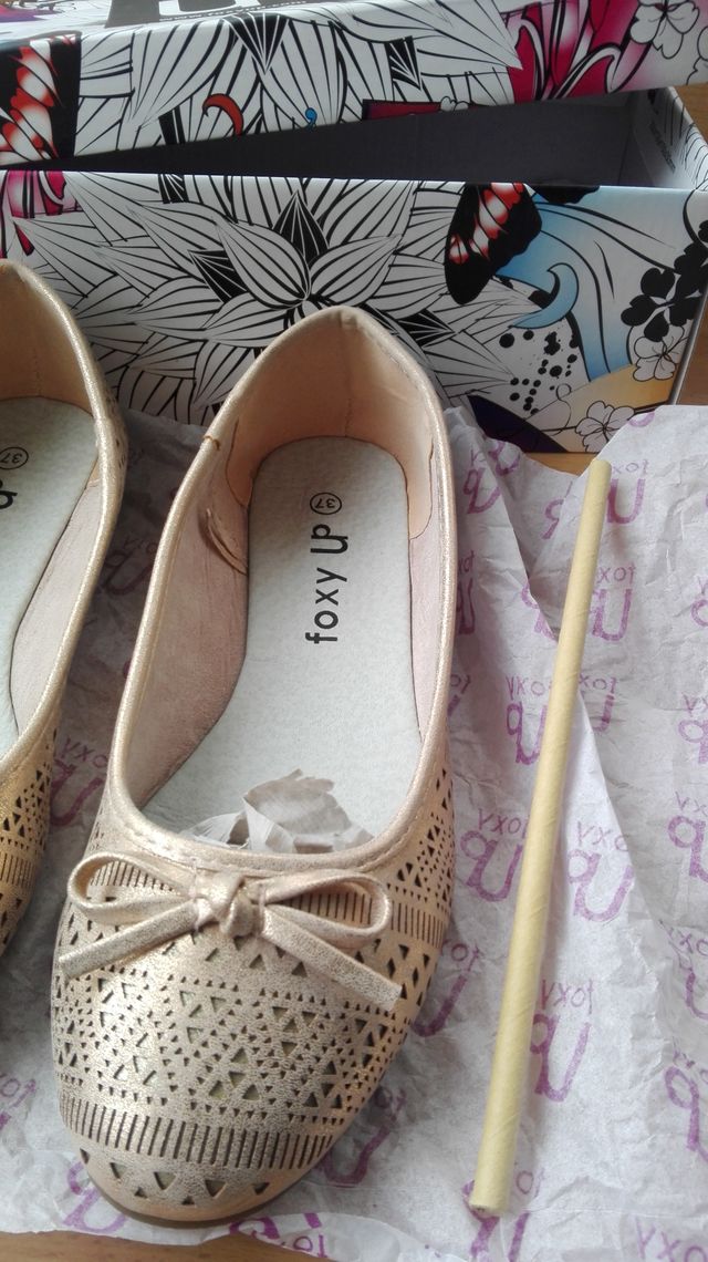 Bailarinas Manoletinas FOXY UP RoseGold t. 37