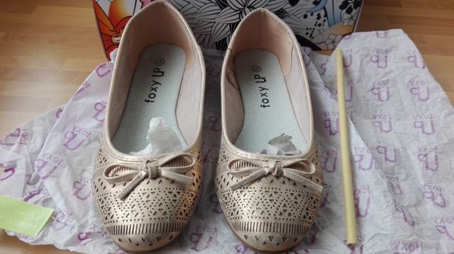 Bailarinas Manoletinas FOXY UP RoseGold t. 37