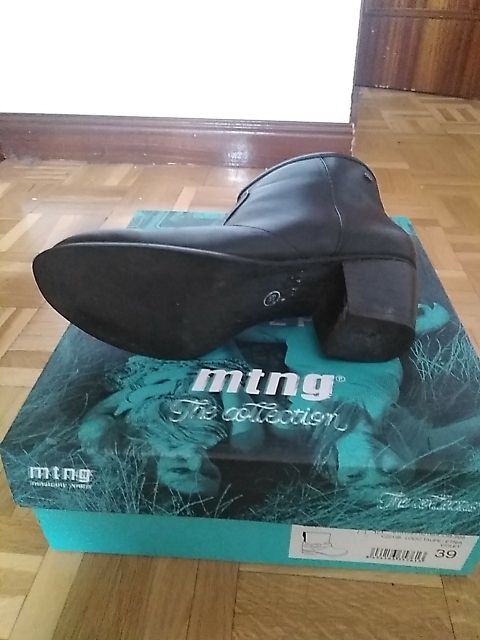 botines negros mustang 39