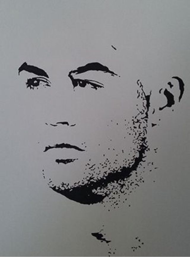 Lienzo / cuadro pintada a mano - Cristiano Ronaldo