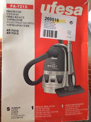 Bolsas aspiradora Ufesa Mousy de segunda mano por 4 EUR en Mislata en  WALLAPOP