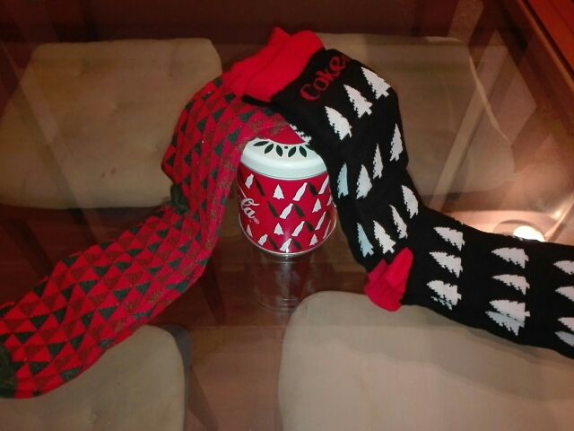 Lata Coca-Cola calcetines