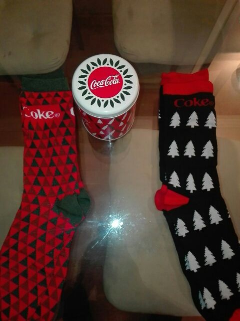 Lata Coca-Cola calcetines
