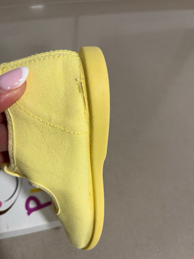 Pepitos lona color amarillo. Nº 25. Pisamonas