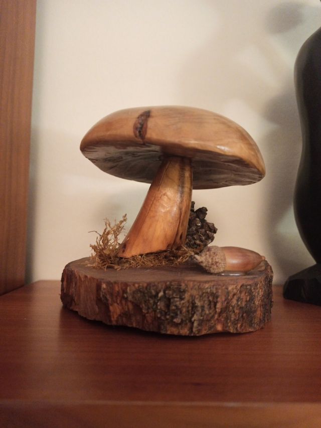 SETA DE MADERA ARTESANAL