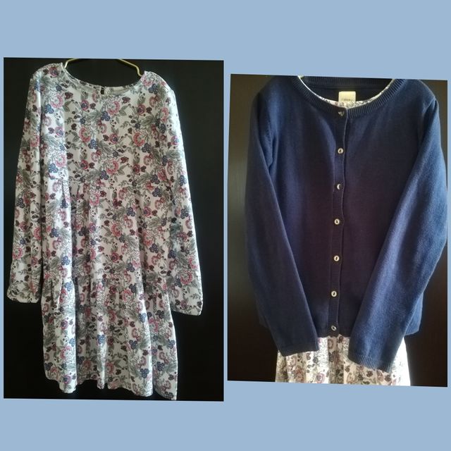 vestido +chaqueta niña 7/8años