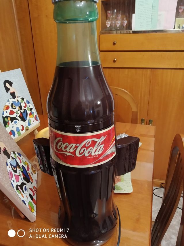 Radio y cd botella de Cocacola