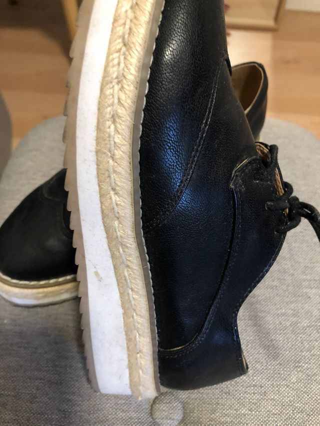Zapatos polipiel negros