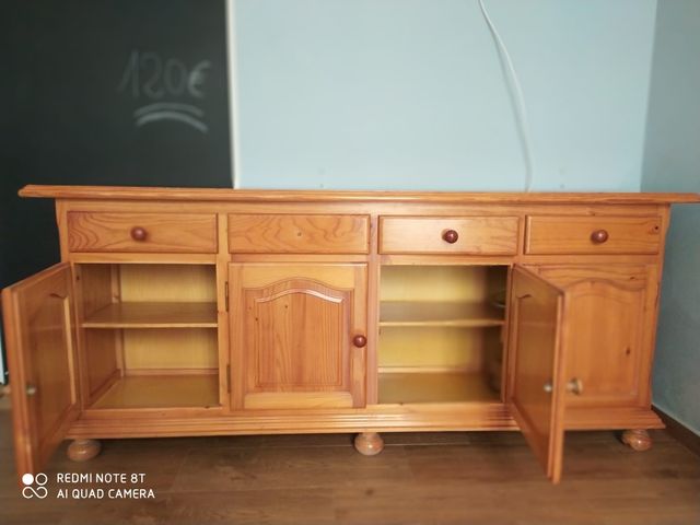 MUEBLE DE MADERA DE PINO de segunda mano por 80 € en Santa Pola en WALLAPOP