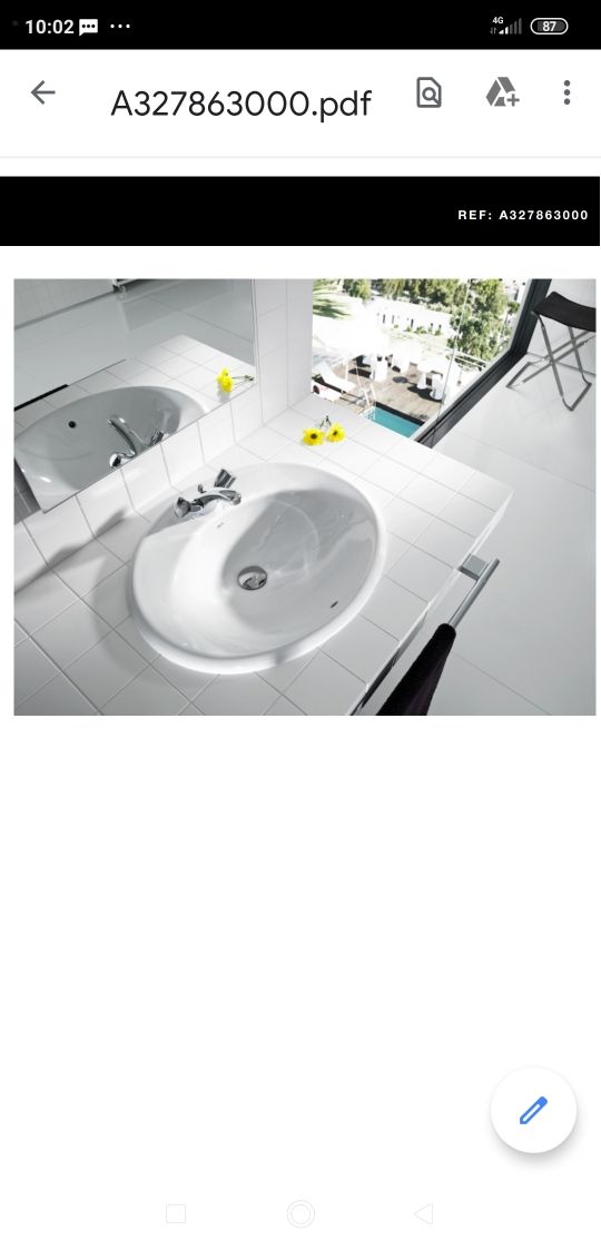 lavabo roca java nuevo a estrenar