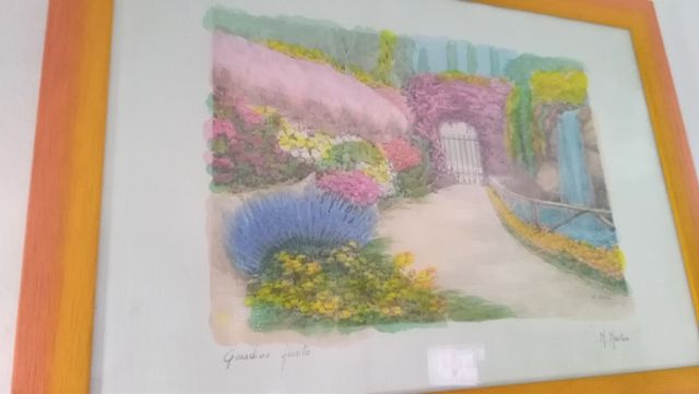 cuadro lámina. acuarela M. Marten