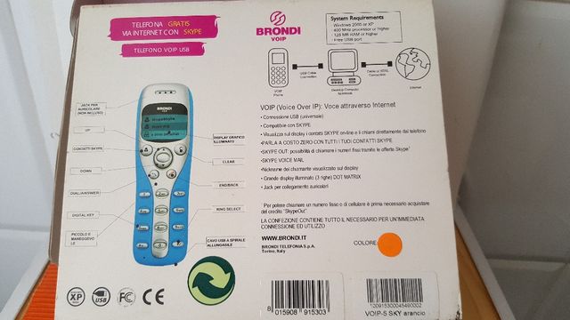 Teléfono via Internet con Skype. 