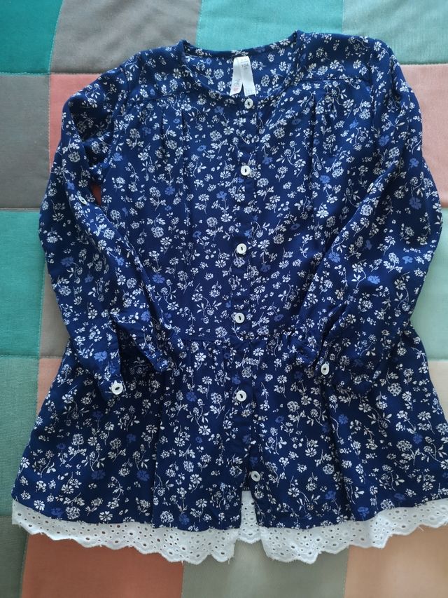 Vestido 3-4 verano manga larga