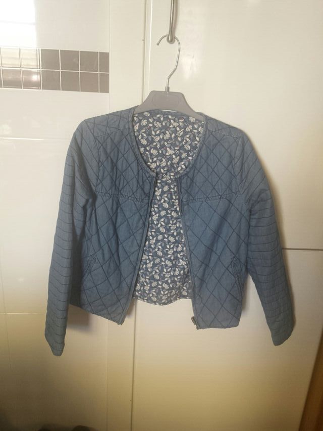 cazadora vaquera reversible de vertbaudet