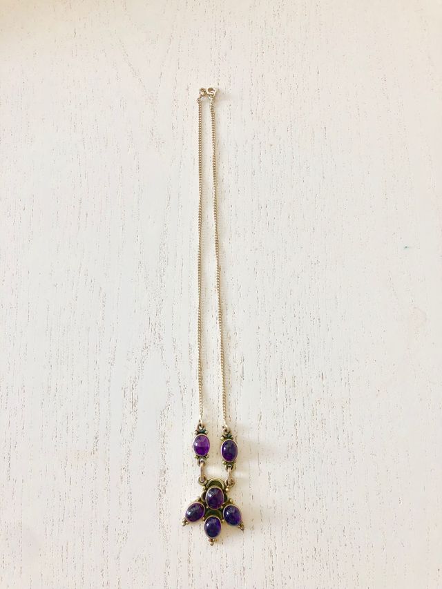 Collar de plata 925 con ametista