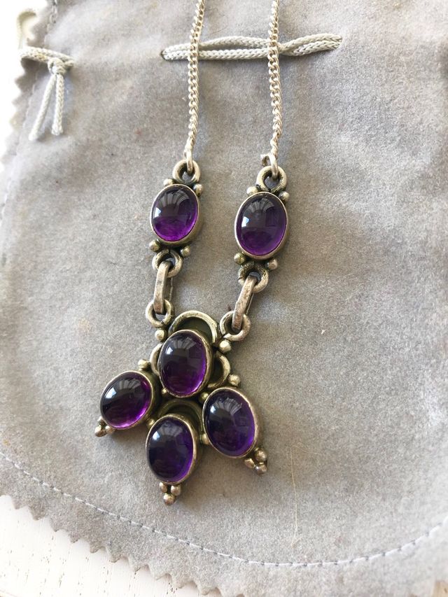 Collar de plata 925 con ametista