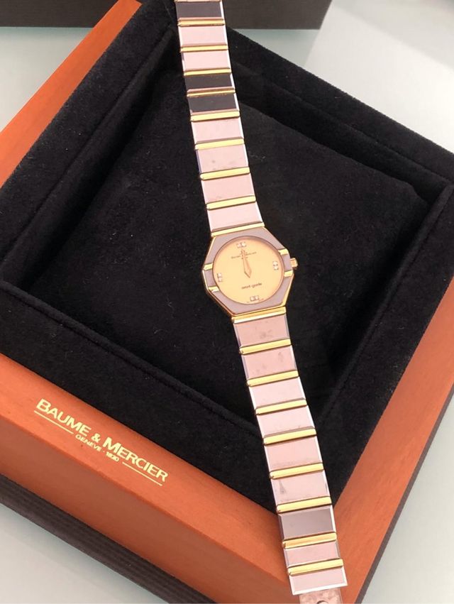 BAUME & MERCIER Cerámica y oro 18k amarillo