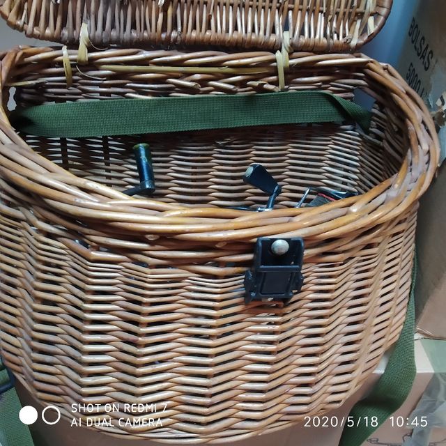 cestino da pesca+3 mulinelli mod (Segarra, Shakespeare).