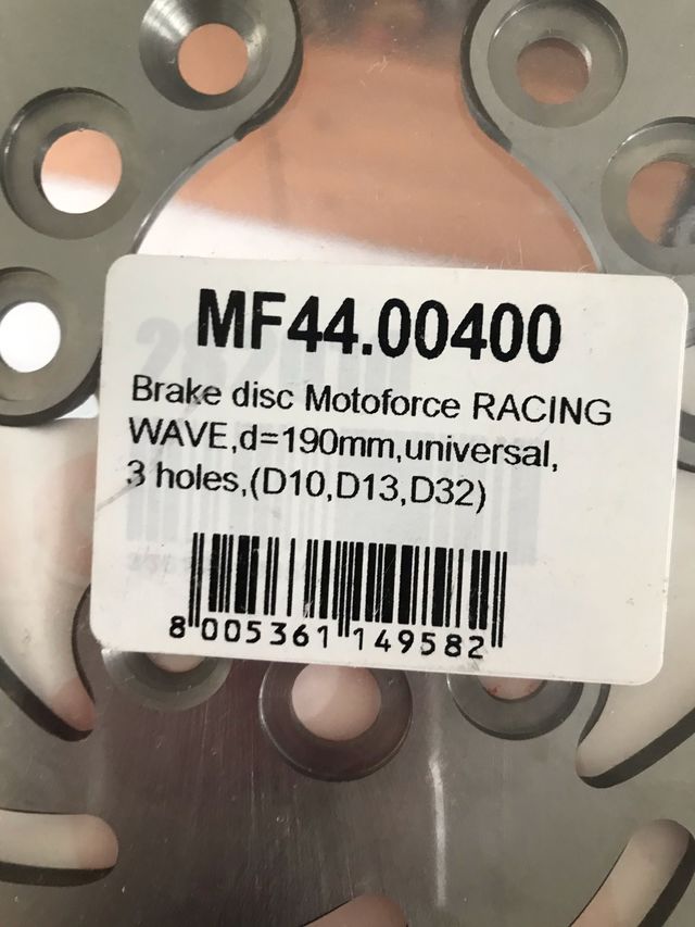 Disco de freno piaggio/gilera