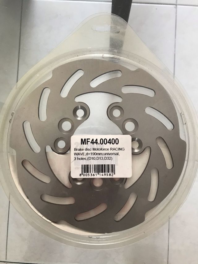 Disco de freno piaggio/gilera