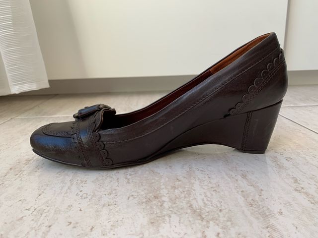 Zapato mujer t. 38 piel marrón