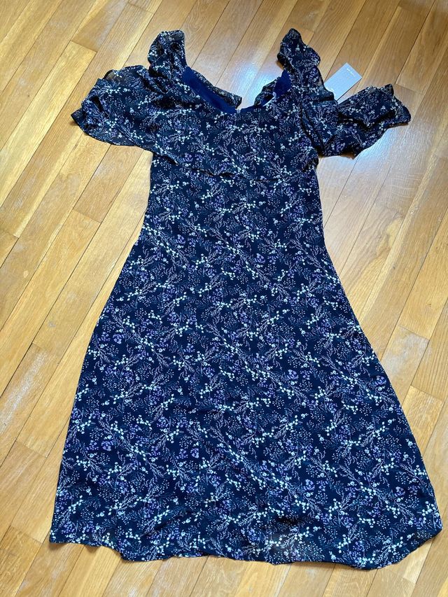 Vestido largo estampado floral