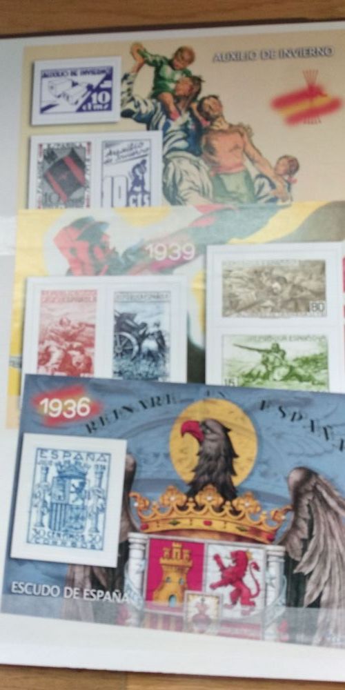 sellos de la guerra civil española 70 aniversario