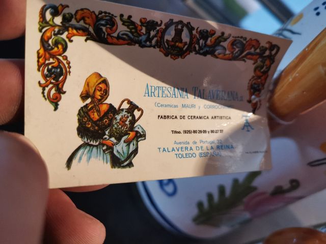 conjunto de jarras de ceramica toledana