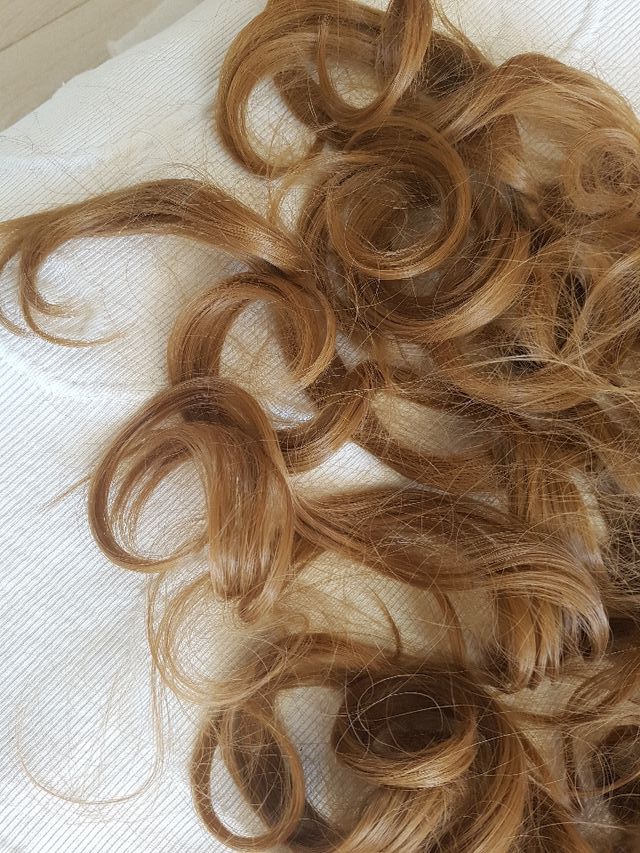 2 Postizos pelo rubios castaños