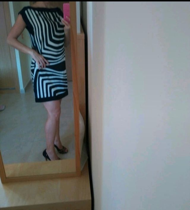 Vestido,camisola estampado cebra .sin estrenar L