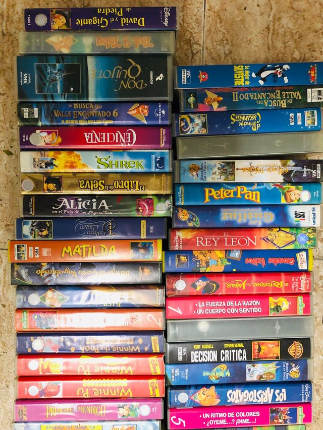 Lote 210 películas VHS