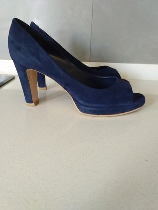 اشك به مصمم اصابع الارجل zapatos de plataforma azul marino -  sharethespotlight.org