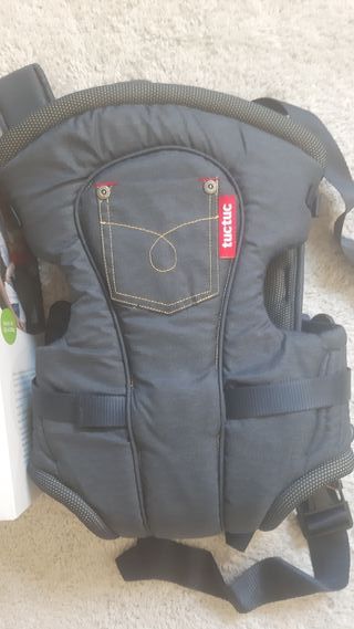 Mochila portabebes vaquera tuc tuc de segunda mano por 25 EUR en Elche en  WALLAPOP