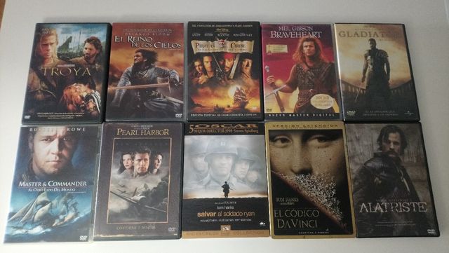 Pacote de 38 coleções de filmes em DVD