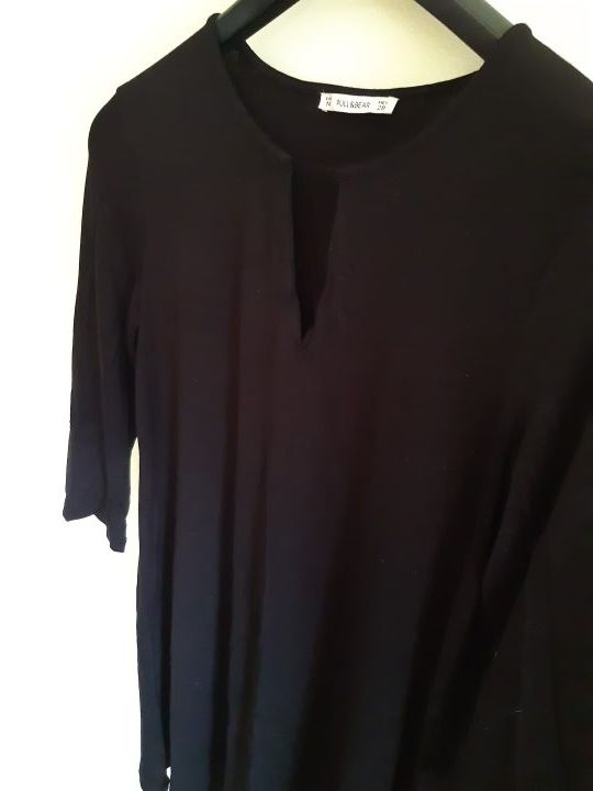 Vestido negro Talla M mangas largas