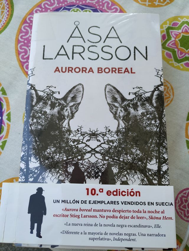 Libro Novela negra "Aurora Boreal". Asa Larsson