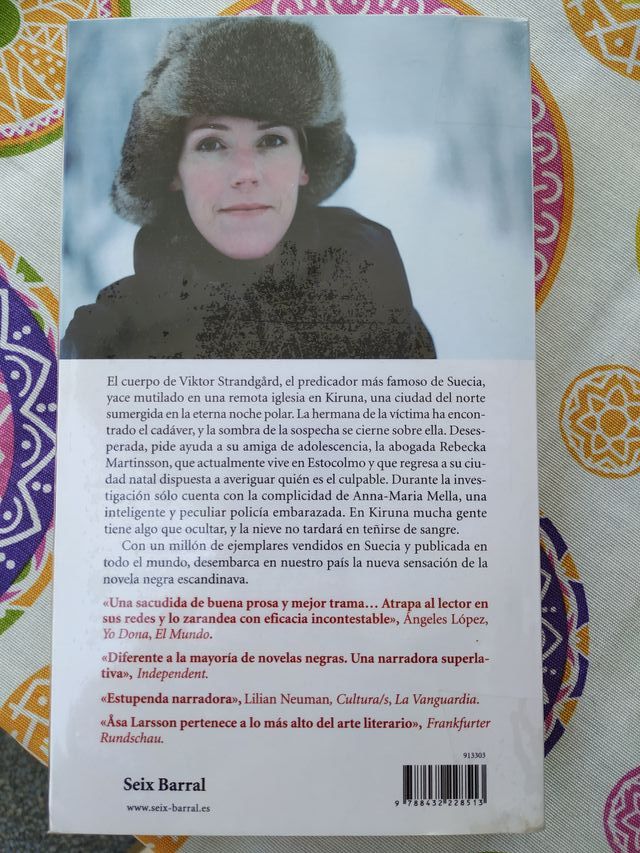 Libro Novela negra "Aurora Boreal". Asa Larsson