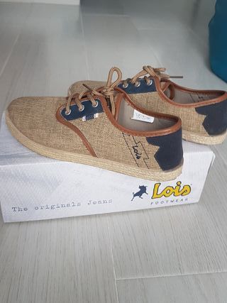 ALPARGATA YUTE ESPARDEÑAS PLAYERA CALLE ZAPATILLA LONA ESPARTO AZUL